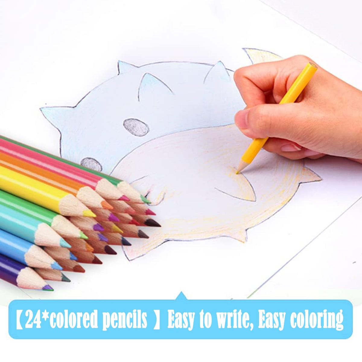 DLUCKY 208 PCS Art Supplies Drawing Art Kit Adults for Kids Art Set,Blue