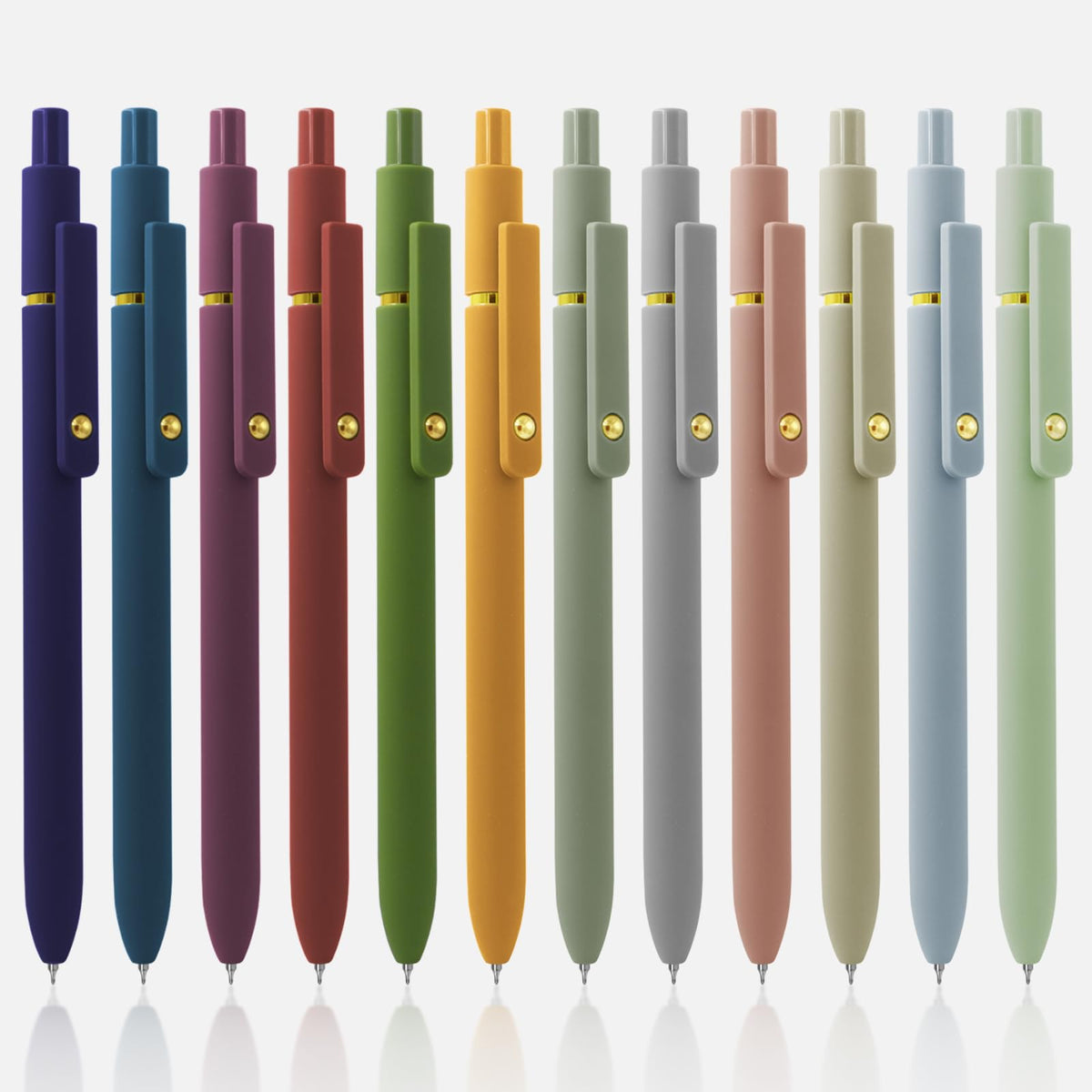 UIXJODO 12 Pcs Gel Pens 0.5mm Quick Dry Black Ink Pens Fine Point Smooth Writing Pens, Cute Office