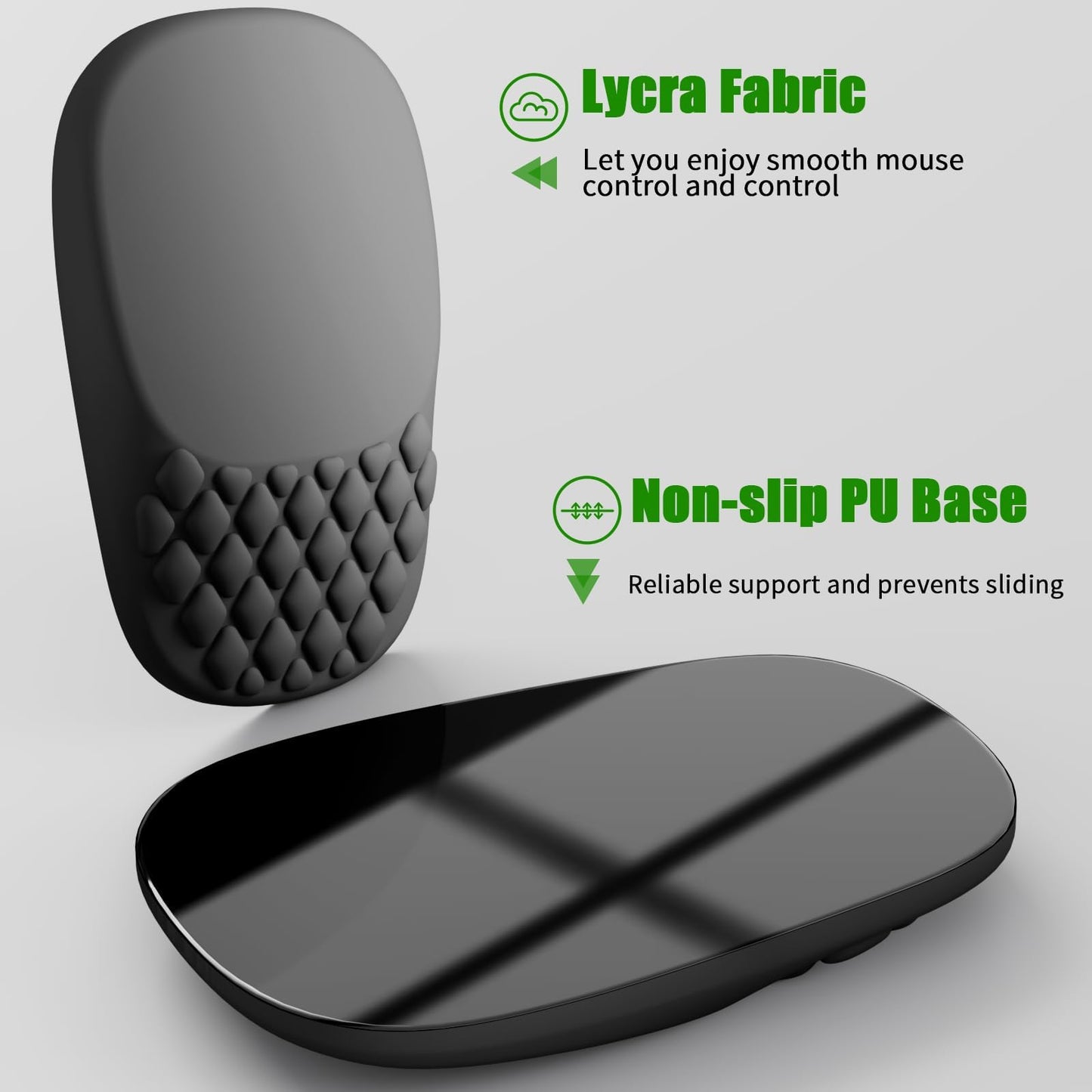 VAGAU Ergonomic Mouse Pad with Wrist Support, Wrist Rest Pain Relief Black