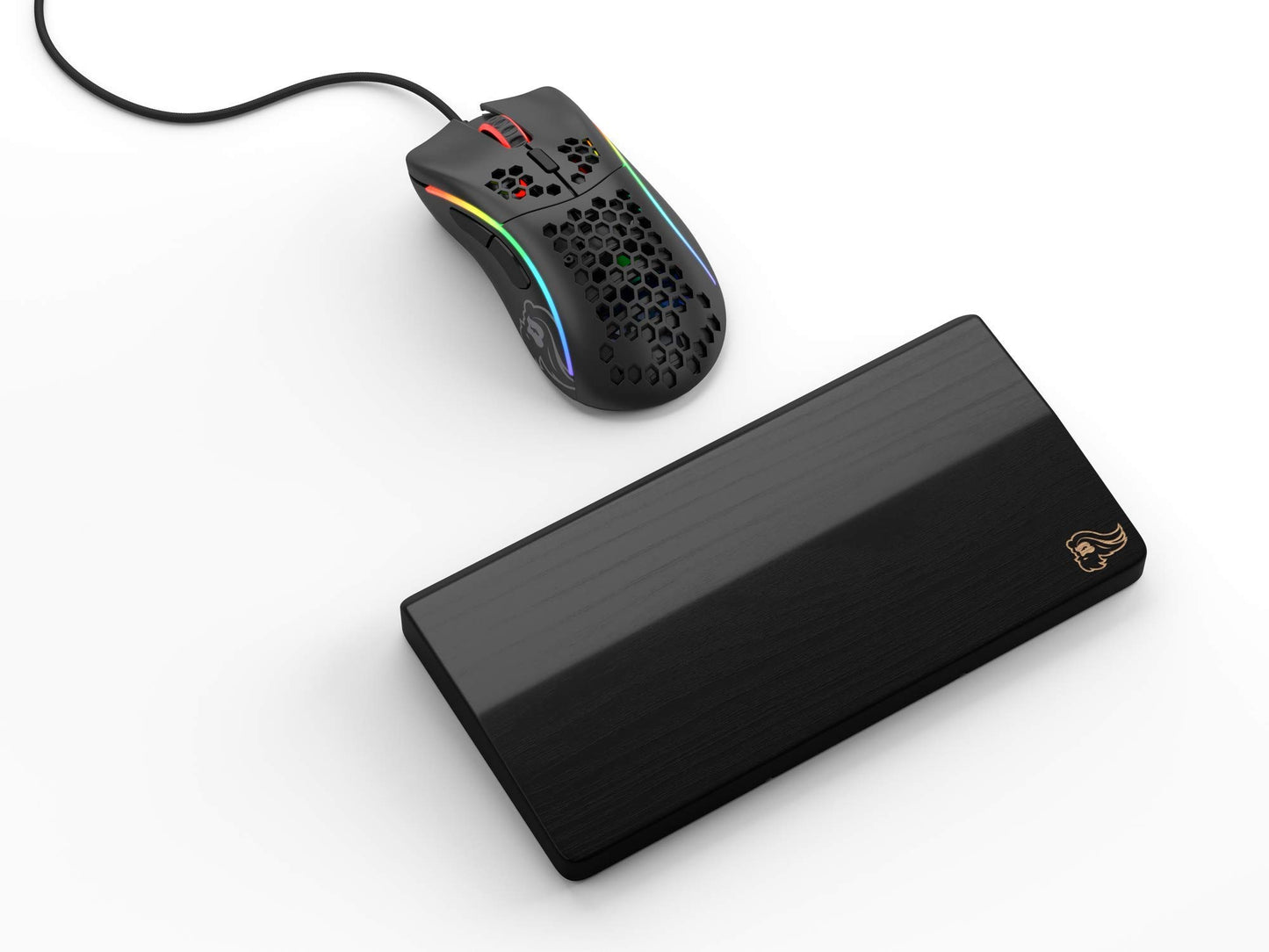 Glorious Gaming Wooden Mouse Wrist Rest - Onyx/Black - for Gaming Mice, Wood Ergonomic Palm Rest|
