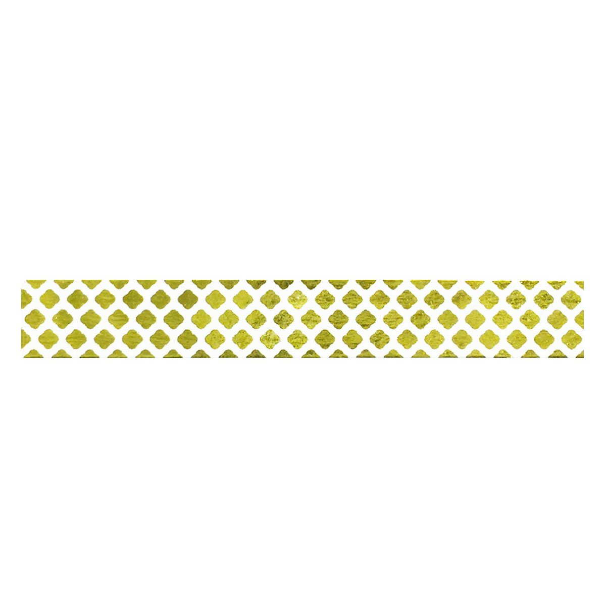 Wrapables Colorful Washi Masking Tape, Gold Clovers