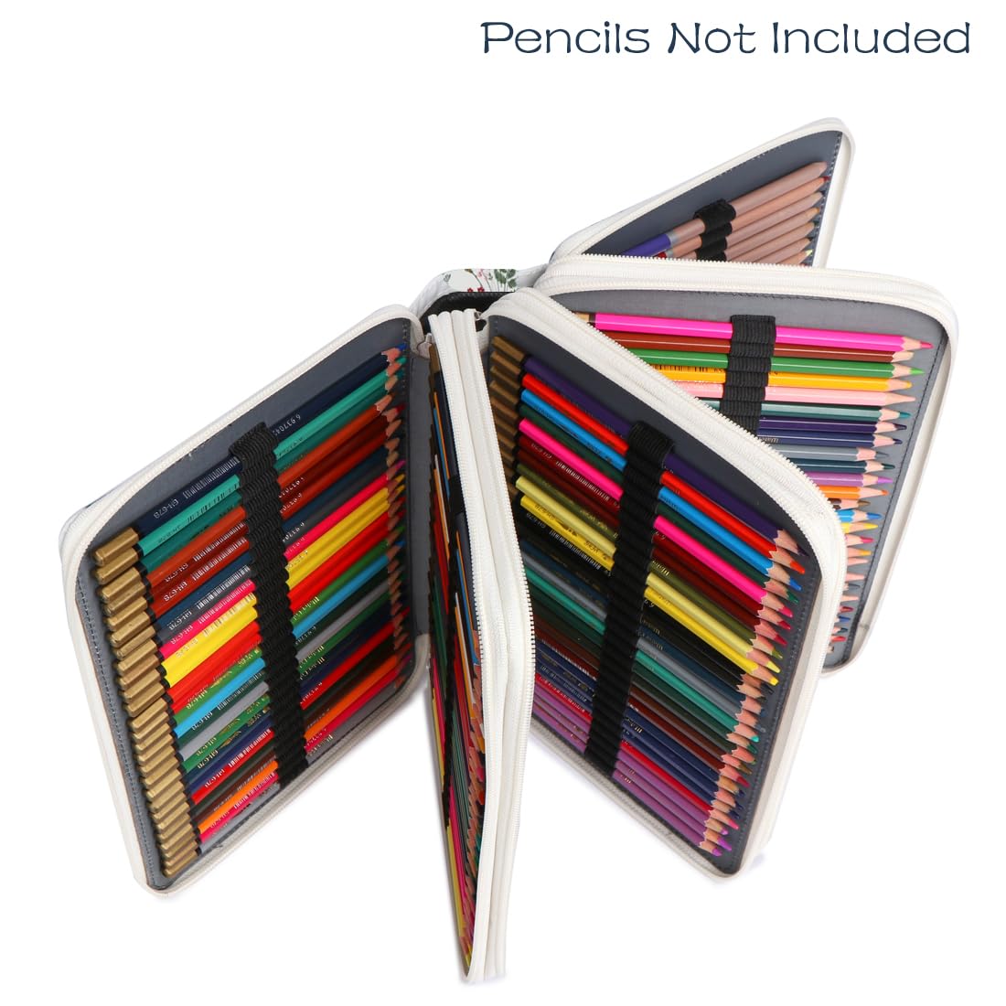 YOUNGCOL 200 Slots Colored Pencil Case Color Pencil Organizer Storage Large Capacity Pencil Case