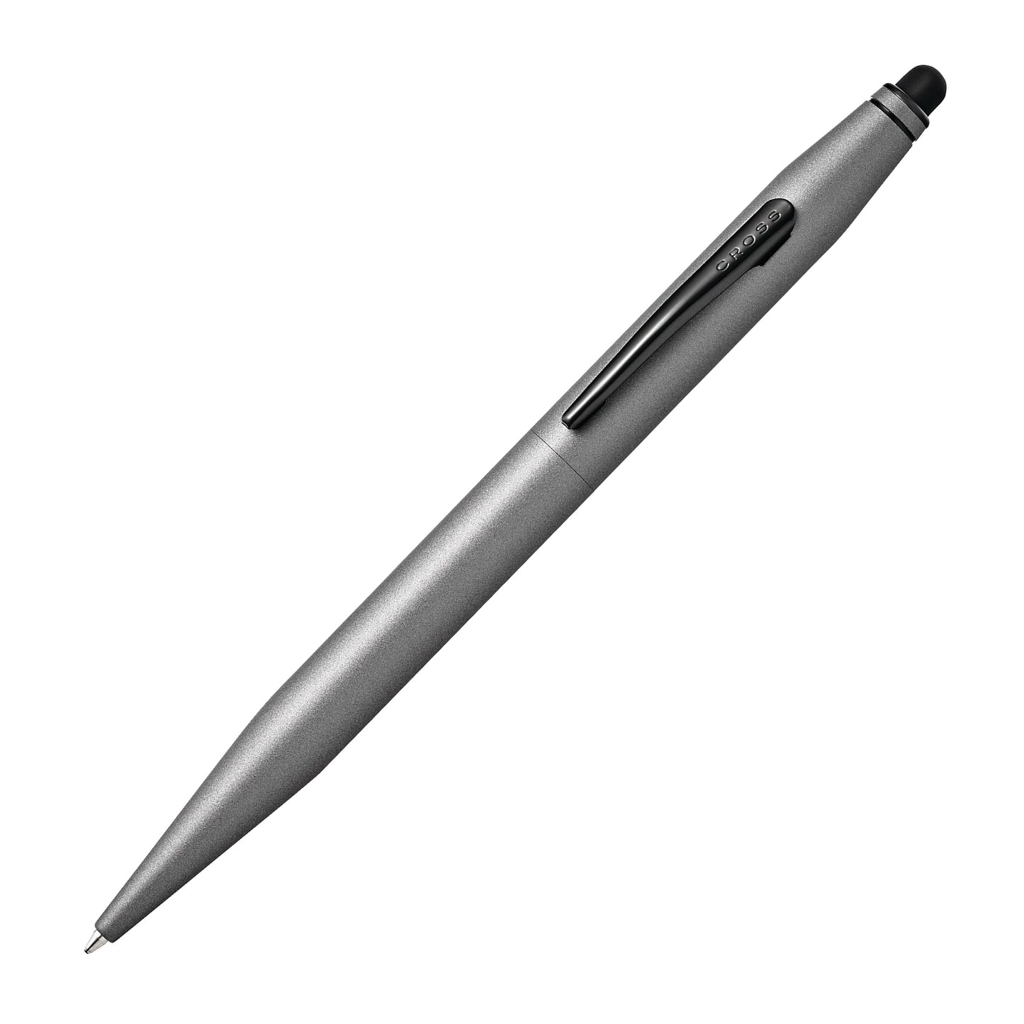 Cross Tech2 Titanium Gray Ballpoint Pen, Medium Point, Black Ink