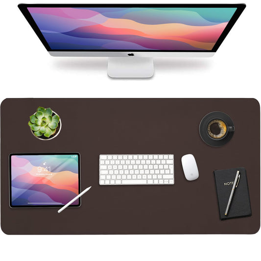 Vine Creations Leather Desk Mat Large 36" x 20", Desk Protector Mat, PU Leather Desk Pad, Non-Slip