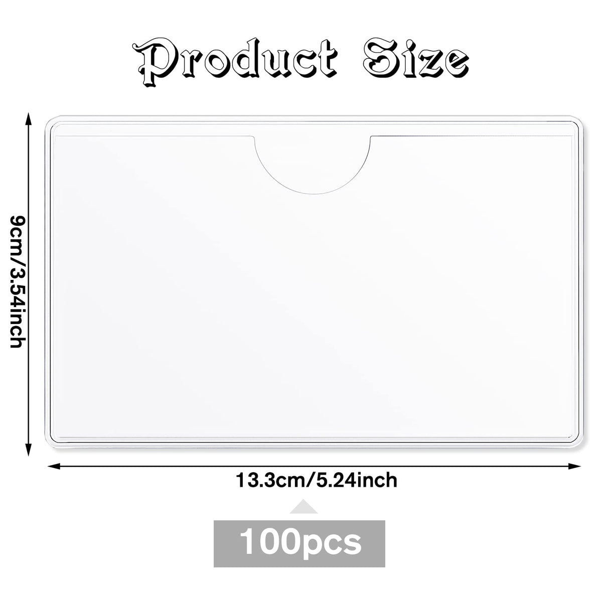 Chinco 100 Self Adhesive Pocket Index Card Pockets Index Card Holder Storage Tote Labels Pockets