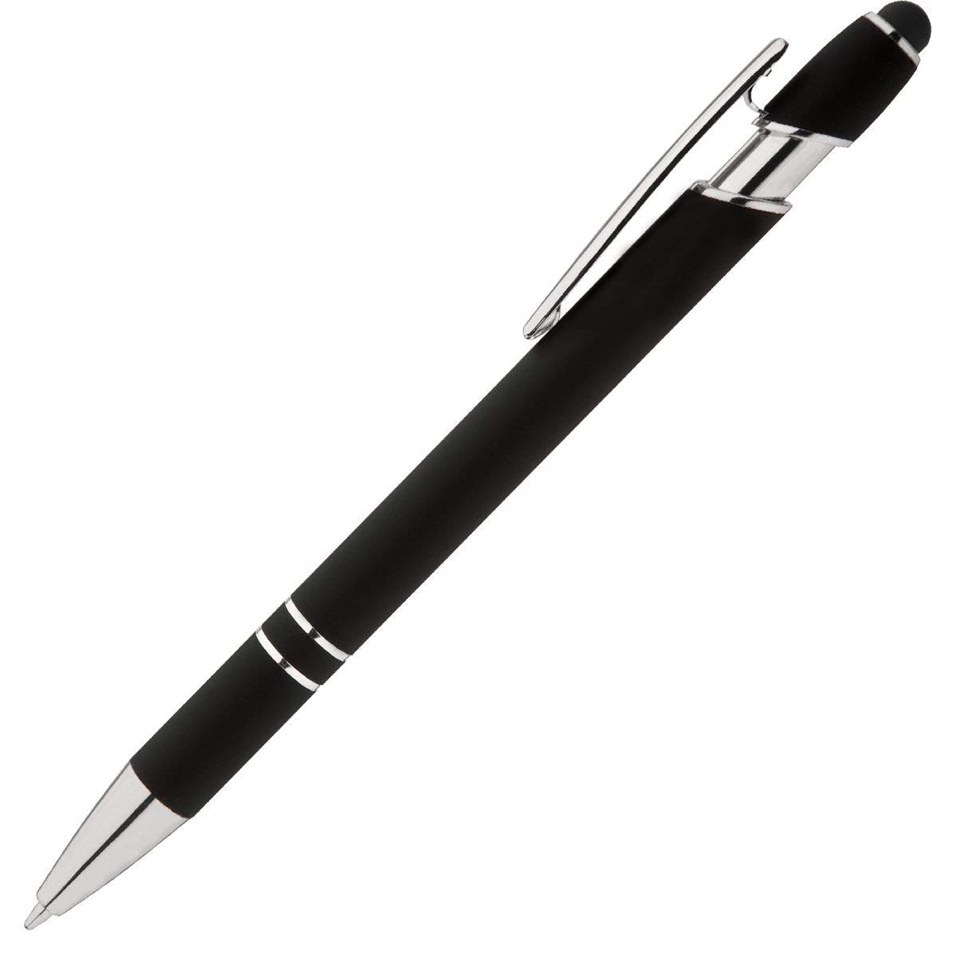 Express Pencils Rainbow Rubberized Soft Touch Ballpoint Pen with Stylus Tip a stylish, premium