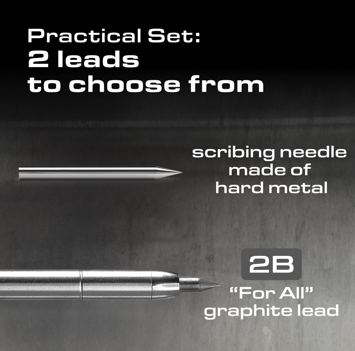 Pica Dry - Metal Set - Long-life Automatic Pencil & Metal Scraper Needle Set - The Complete