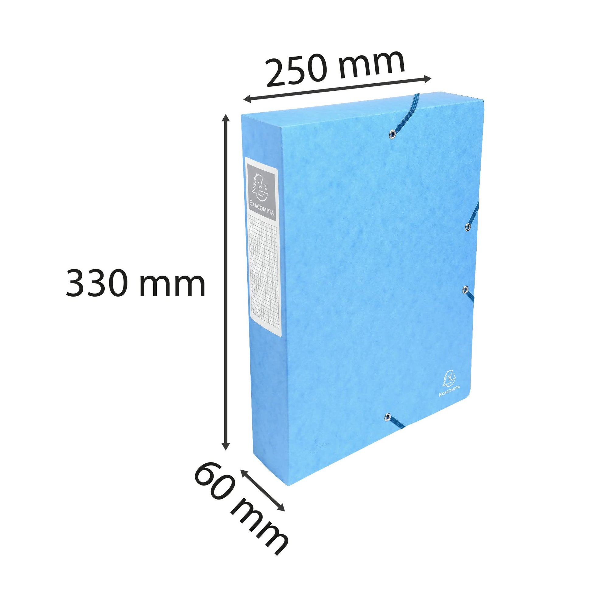 Exacompta - Ref 50606E - Pressboard Filing Box - 250 x 330mm in Size, Suitable for Holding A4