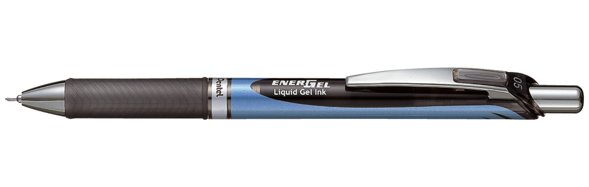 Pentel Energel Xm Gel Rollerball Retractable Pen 0.5 mm Tip 0.25 mm Line - Black Ref BLN75-AO (Pack