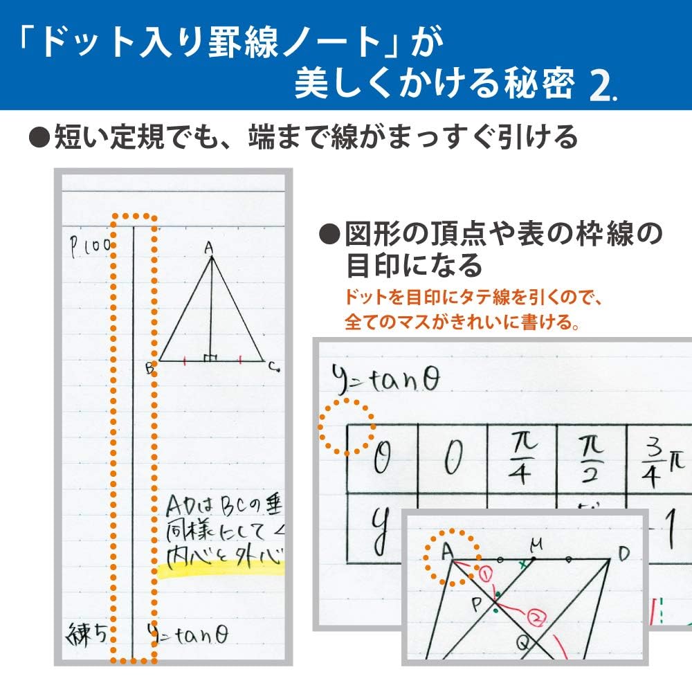 KOKUYO B5 Composition Notebooks, 5 Pack Campus Comp Book with Dot 6mm Ruled