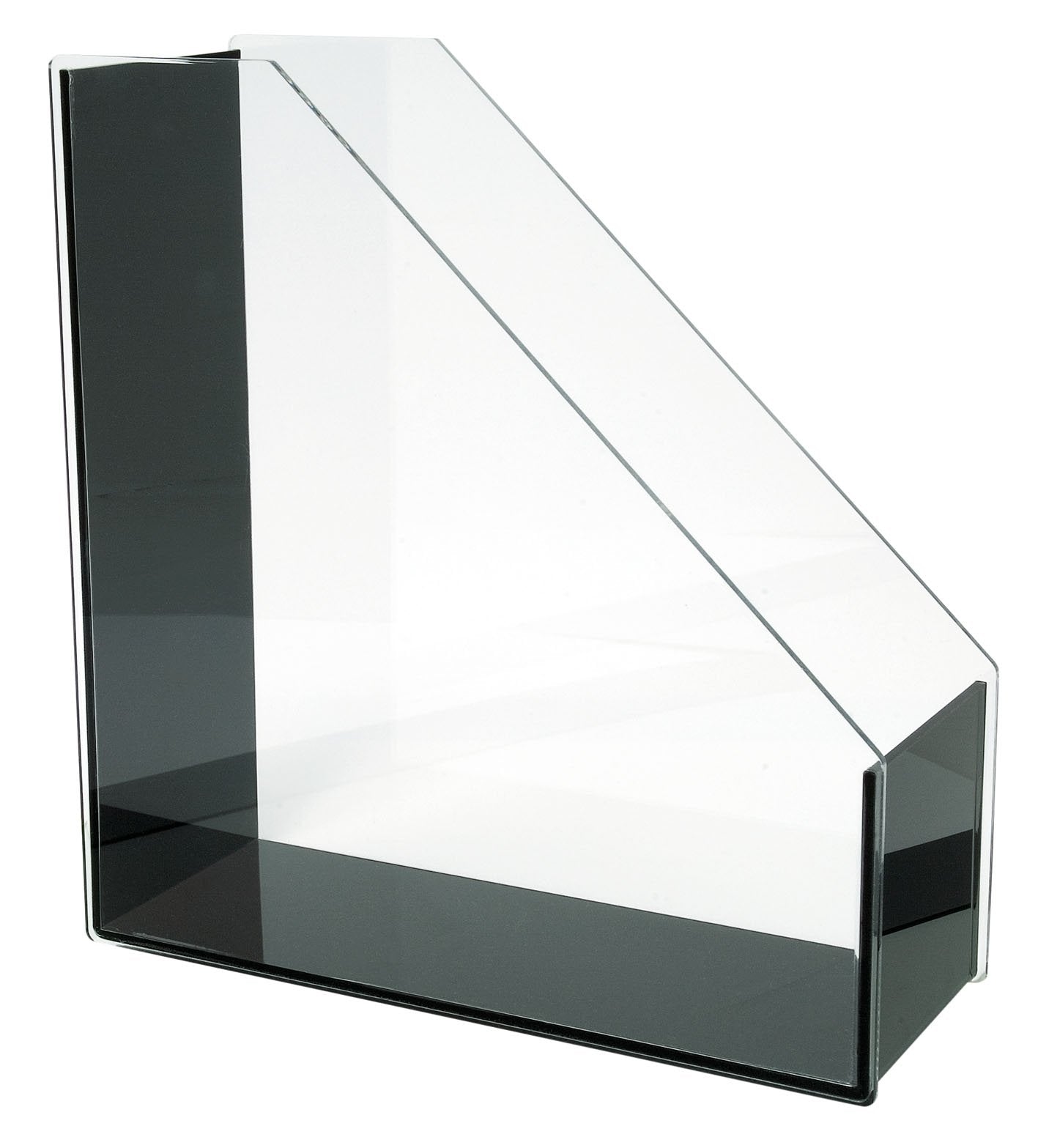 WEDO 0601301 Transparent Black Acrylic Magazine File A4
