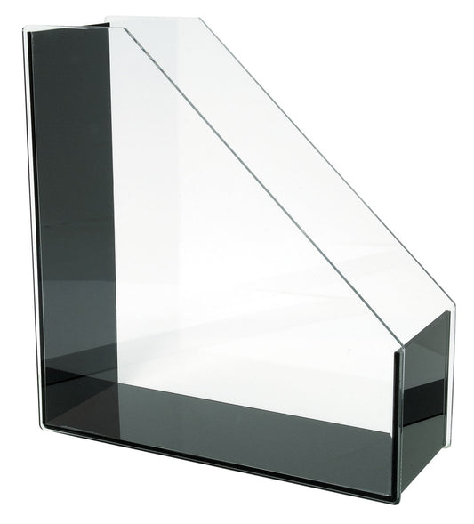 WEDO 0601301 Transparent Black Acrylic Magazine File A4