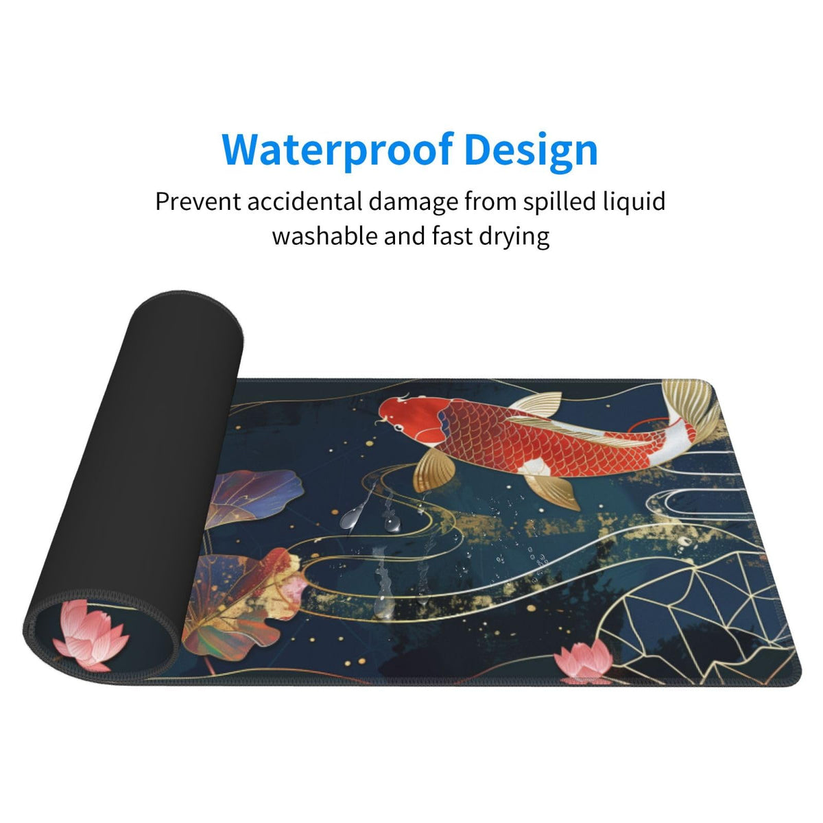 Gaming Mouse Pad Desk Pad,Extended Big Mouse Pad,31.5x11.8 Inch Long Computer Keyboard Mouse Mat