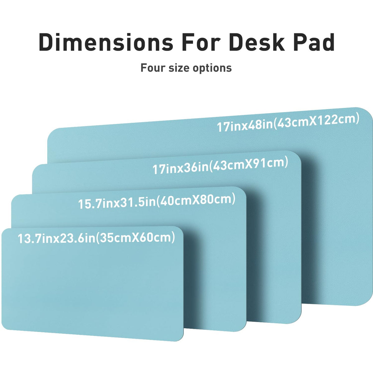 Aothia Large PU Leather Desk Pad Protector – Non-Slip Mouse Pad & Writing Mat for Office/Home