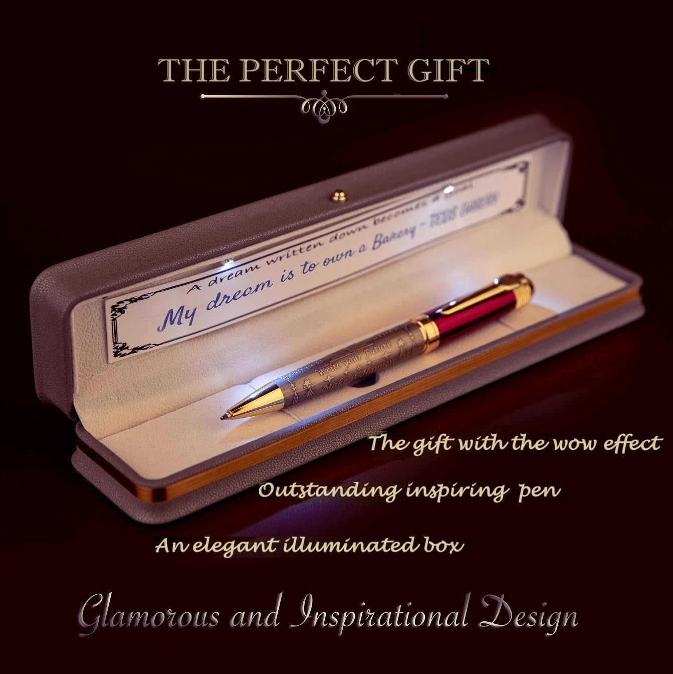 S&R Somit Luxury Ballpoint Pen Gift Set with Fancy LED Box