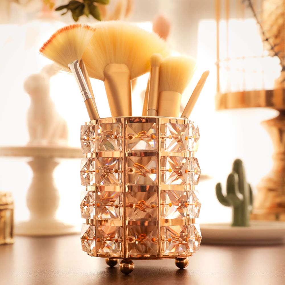 Nipole Pen Pencil Container Holder Office Desk Accessories Container Make Up Brushed Storage Box