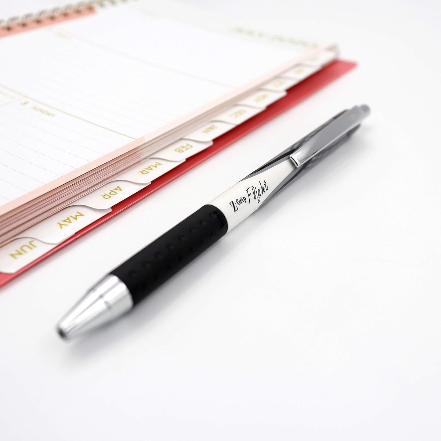 Zebra Pen Z-Grip Flight Ballpoint Pen, Bold Point 1.2mm, 6 Black & 6 Blue Ink Pens, Pack of 12