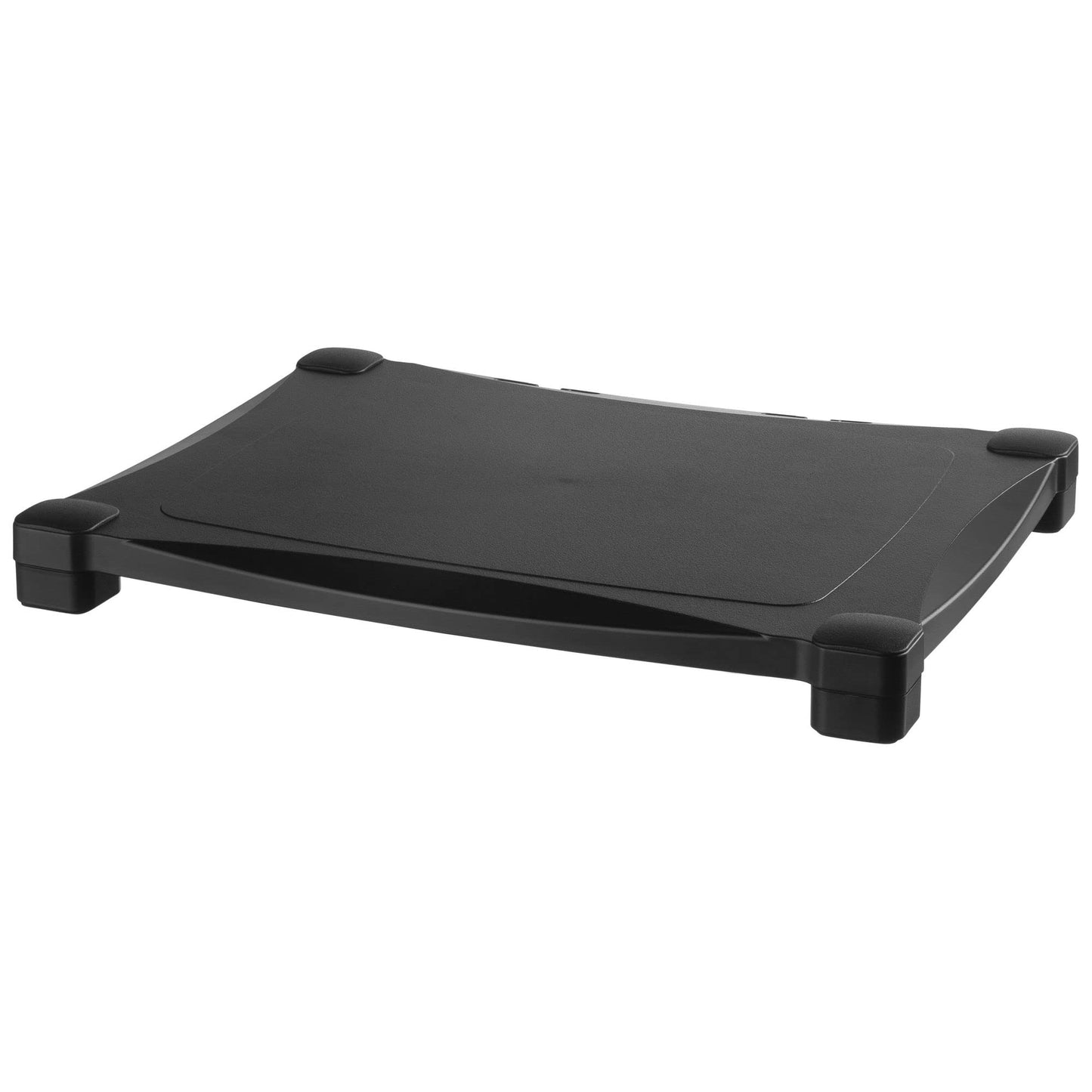 Kantek Single-Level Monitor Stand, 17" X 13.25" X 3" To 6.5", Black, Supports 50 Lbs