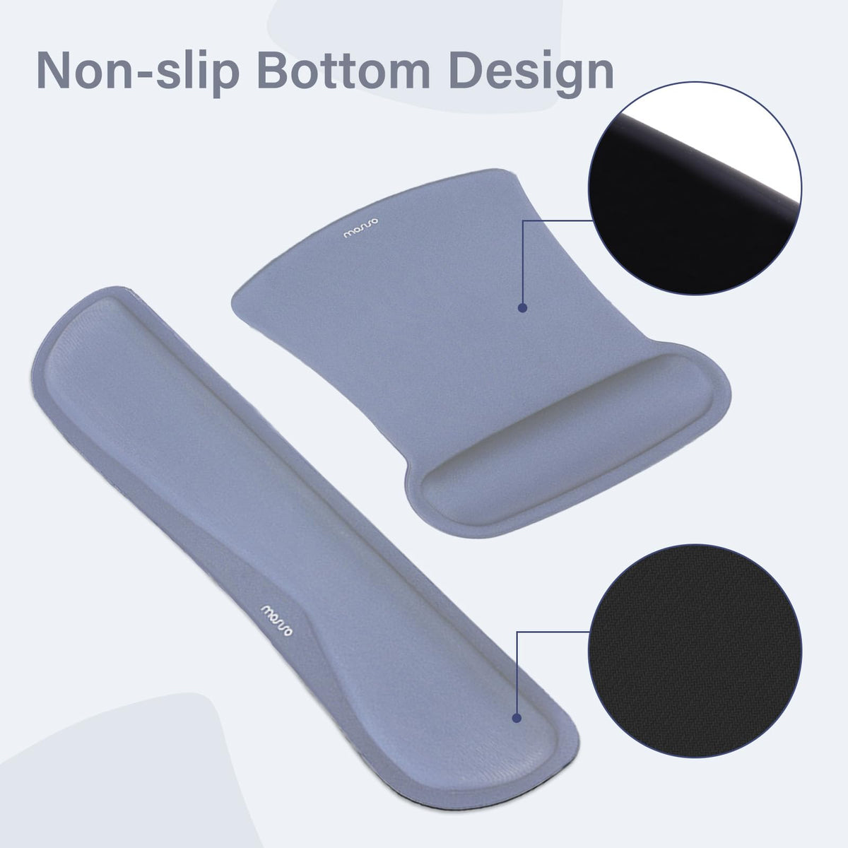 MOSISO Keyboard Mouse Pad Set, Large Gaming Mousepad&Keyboard Wrist Rest