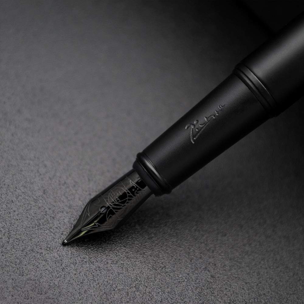 Picasso 916 Malage Fountain Pen Original Box New Version (Polar Night Black, Medium Nib 0.7mm)