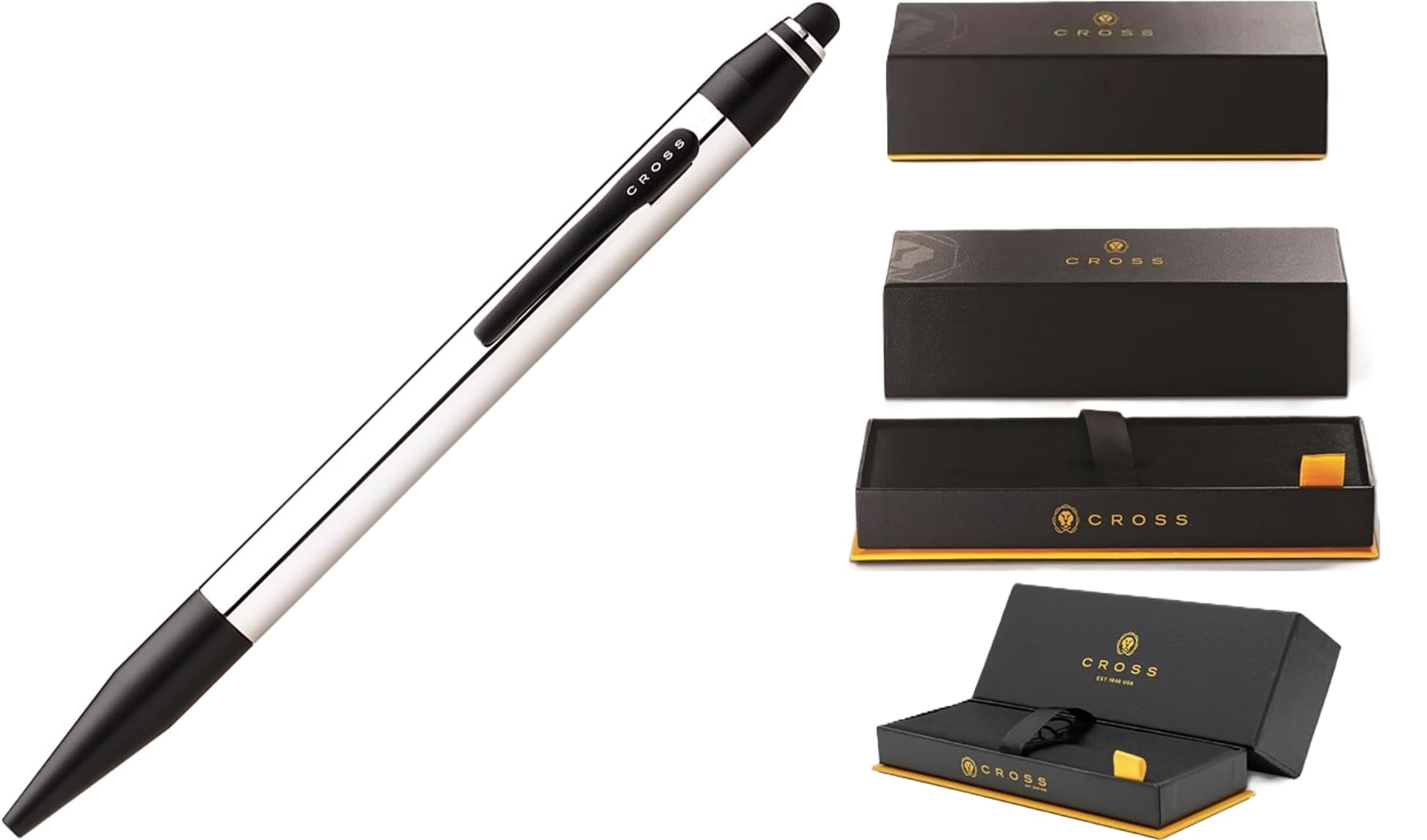 Cross Tech 2.2 Dual Function Stylus & Ballpoint Pen, Polished Chrome