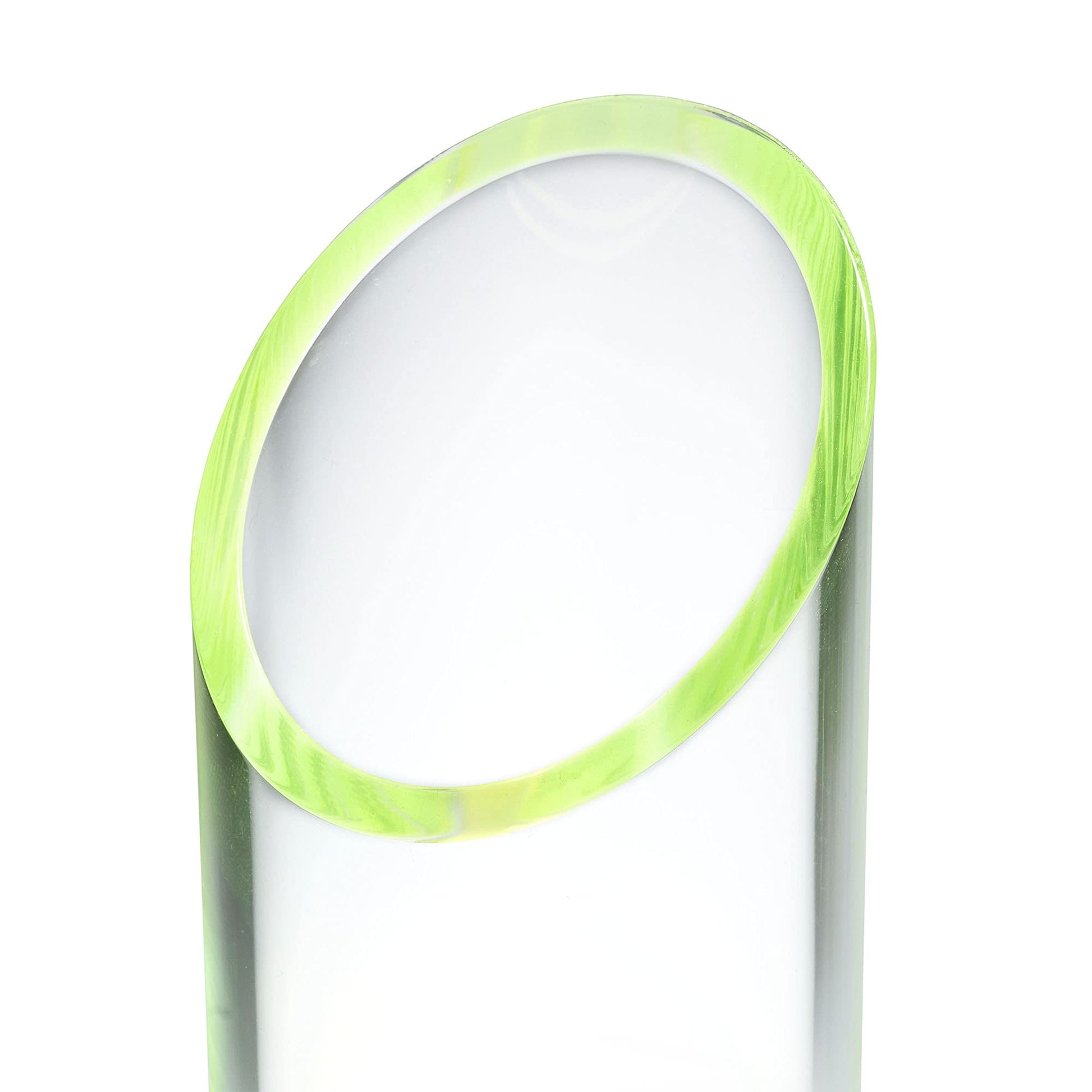 OfficeGoods Acrylic Pen Holder, 5.25” H x 2.5” W, Neon Green