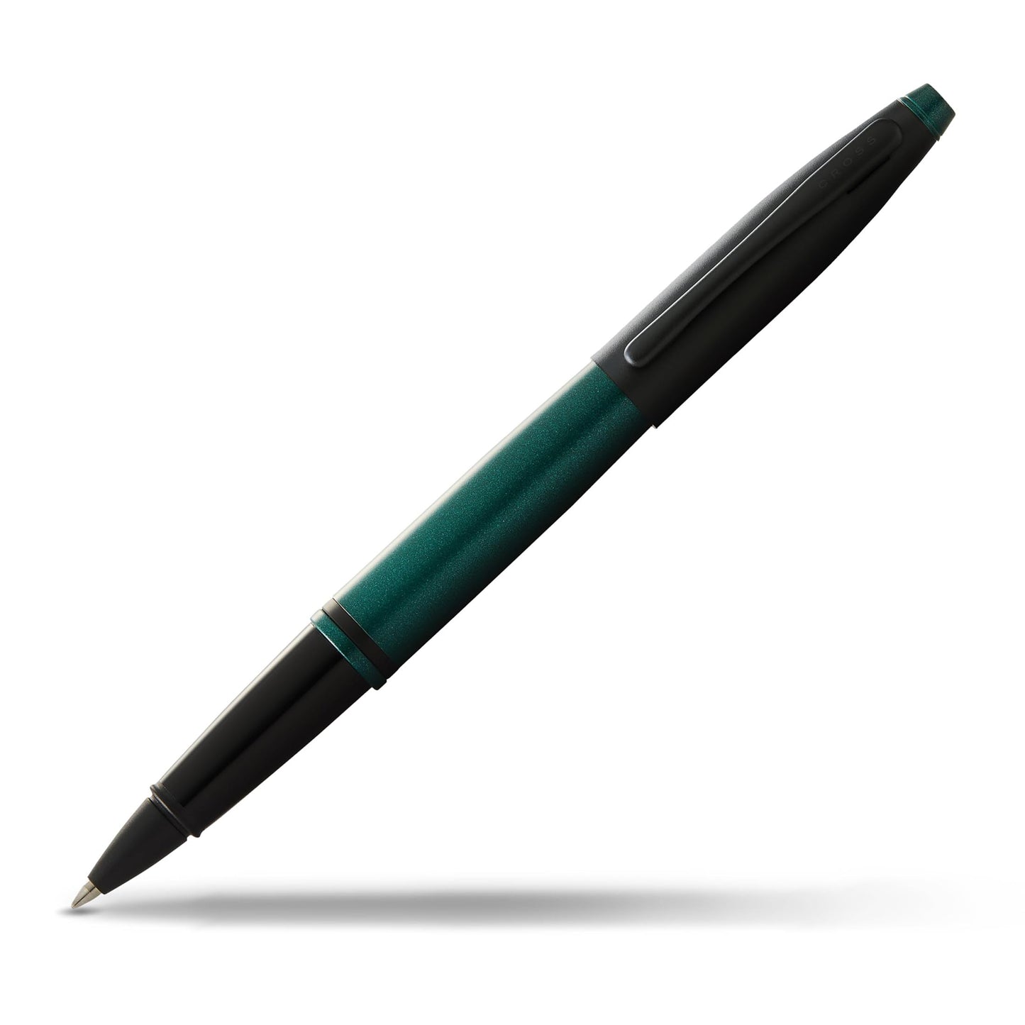 Cross Calais Rollerball Pen, Matte Green & Black, Medium Point, Black Ink
