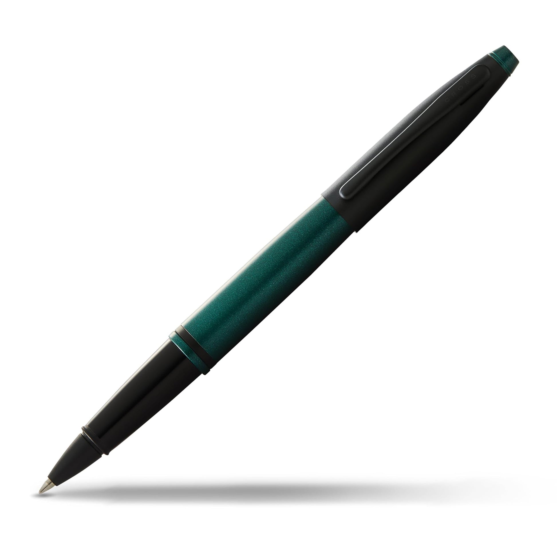 Cross Calais Rollerball Pen, Matte Green & Black, Medium Point, Black Ink