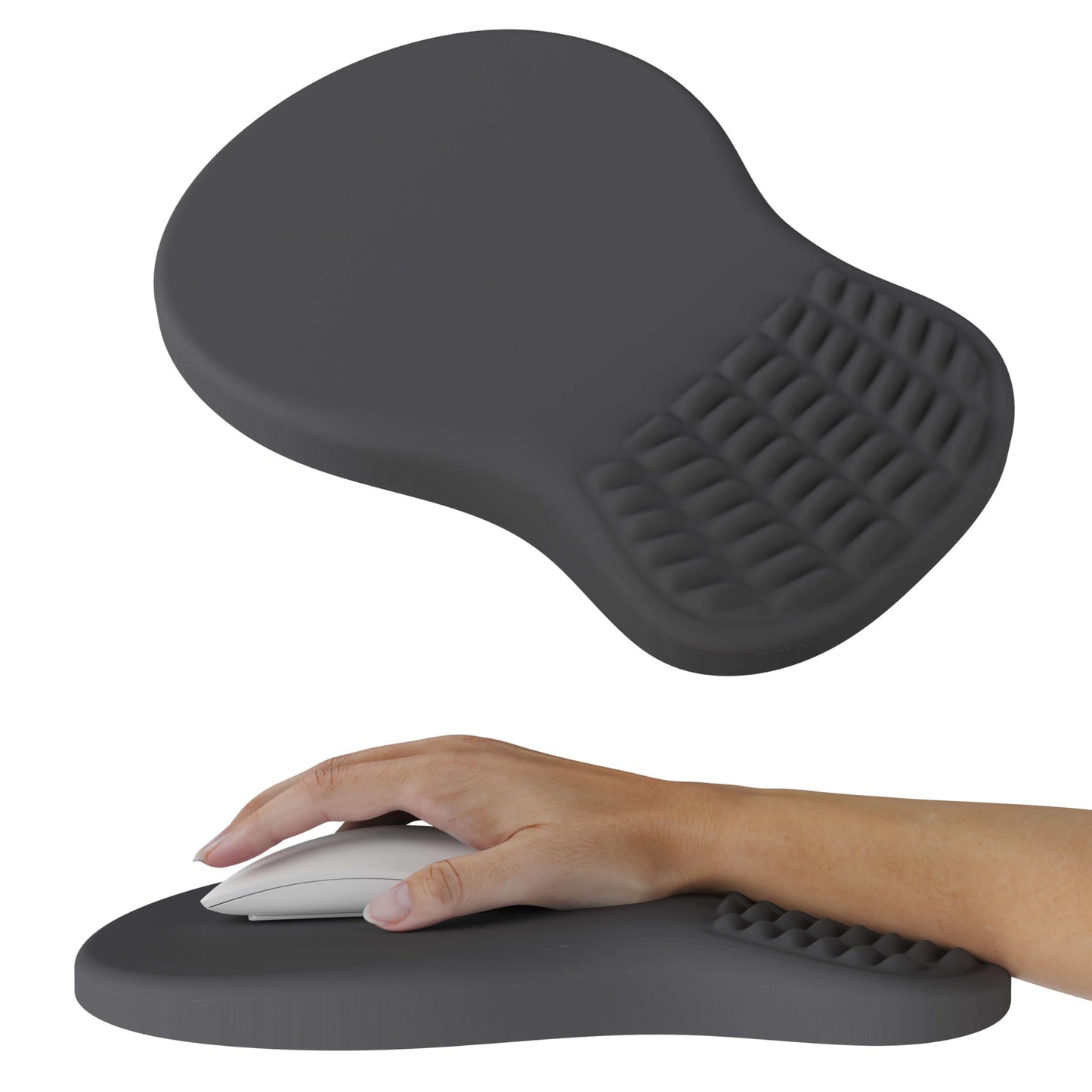 MEKASS Ergonomic Mouse Pad with Wrist Rest, Memory Foam Mousepad for Carpal Tunnel Pain Relief