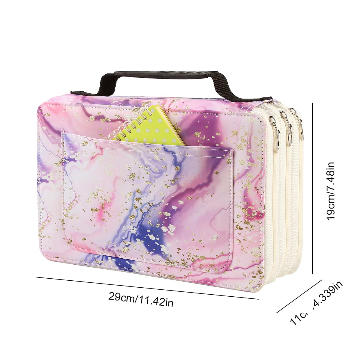 Lbxgap 102 Slots Marker Pen Organizer Case w/Handle