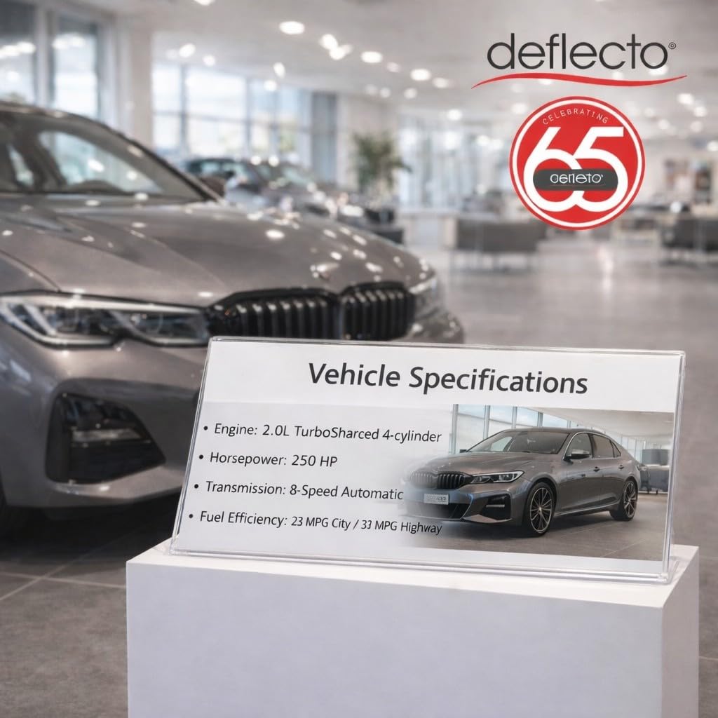 Deflecto A7 Landscape Slanted Sign Holder