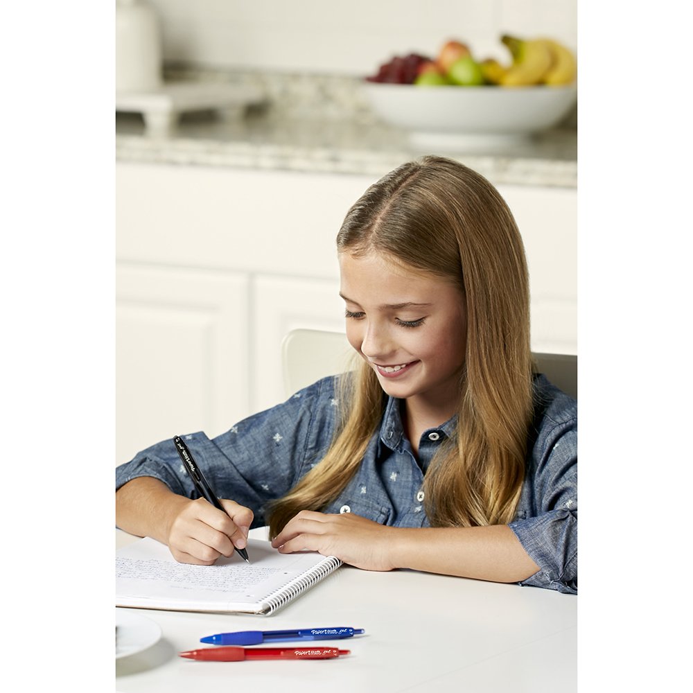 Paper Mate Gel Pens, Medium (0.7mm), Black, 12 Count
