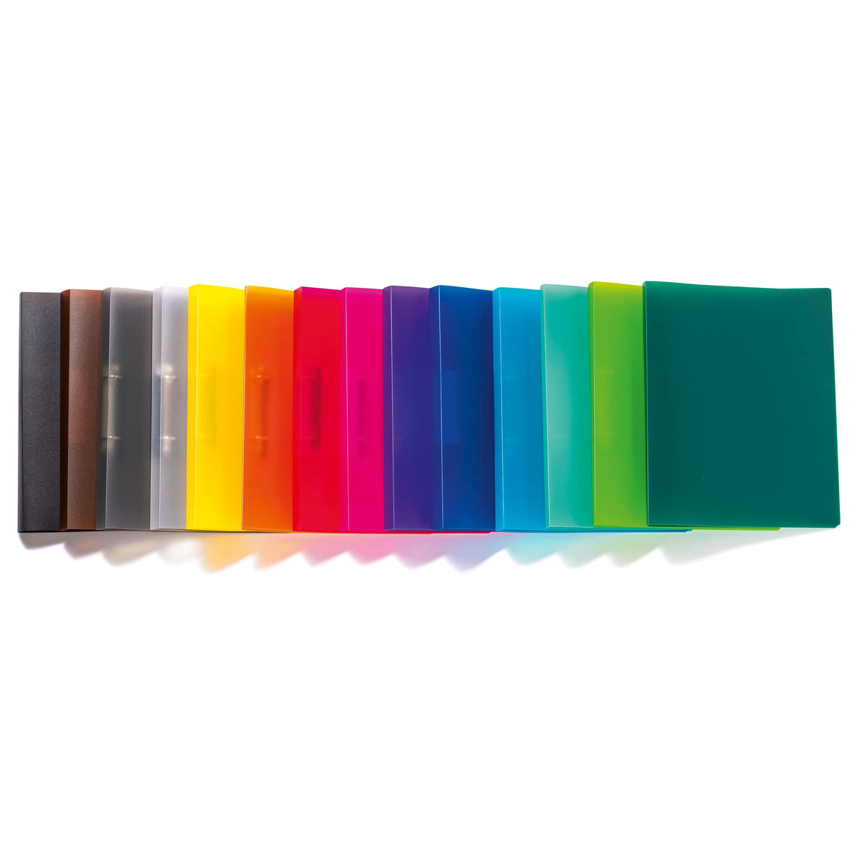 HERMA Ring Binder Translucent in Pink, A4, 25 mm Spine, Slim 2-Ring Binder Made of Plastic