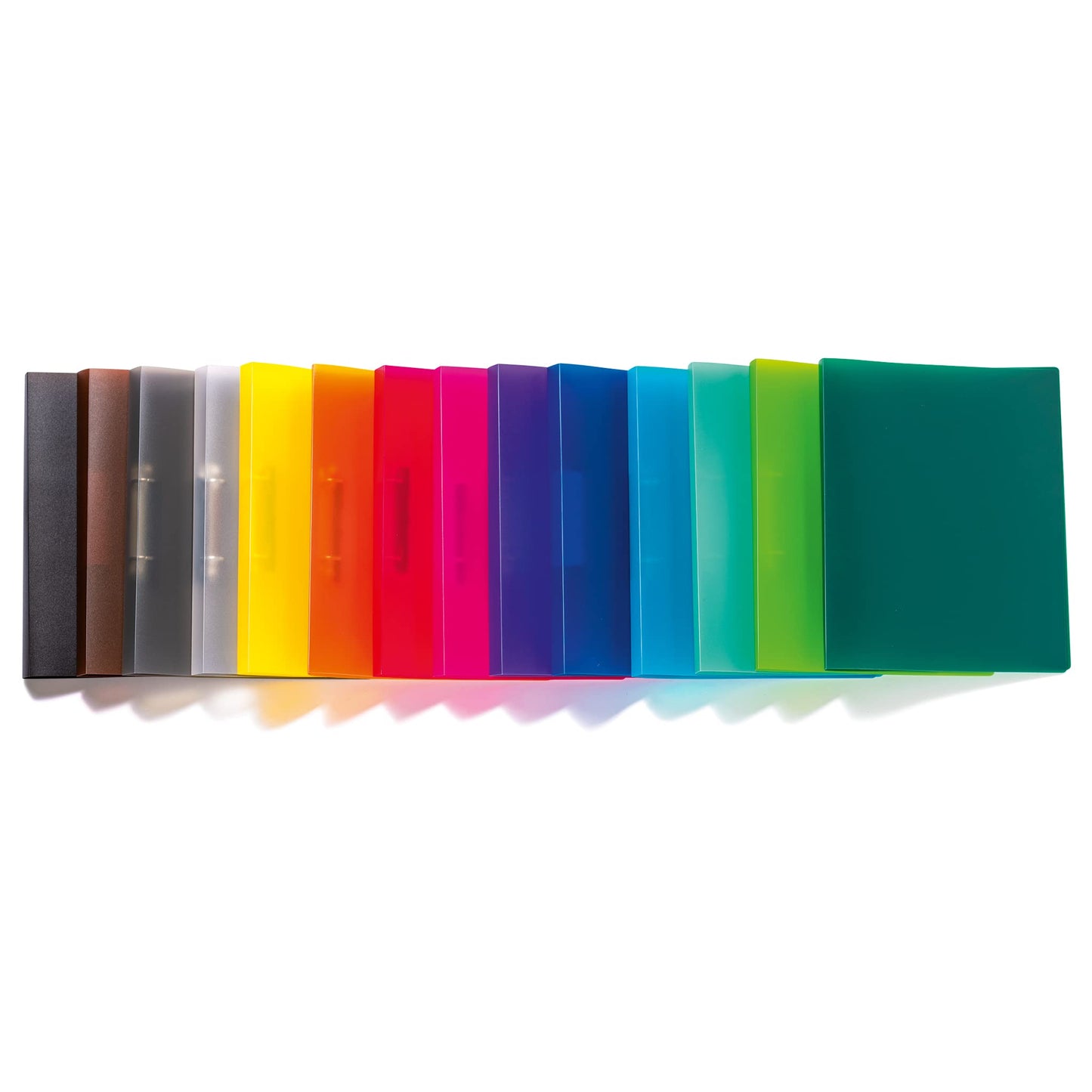 HERMA Ring Binder Translucent in Purple, A4, 25 mm Spine, Slim 2-Ring Binder Made of Plastic