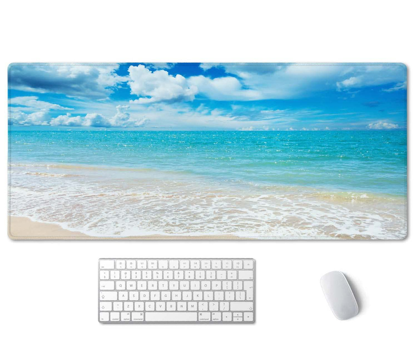 SSOIU Gaming Mouse Pad, Extended Mouse Pad, 35.5x15.7inch XXL Large Big Computer Keyboard Mouse Mat