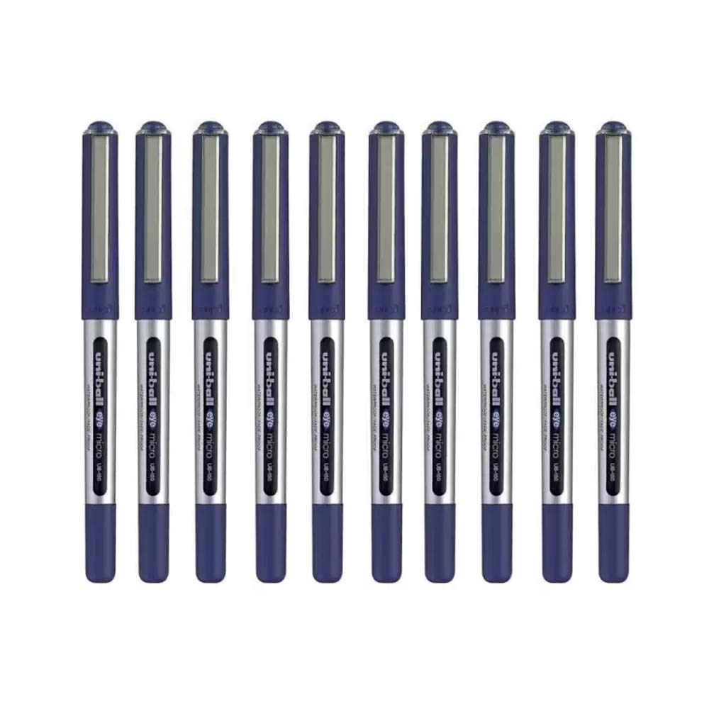 Uni-ball Eye Micro Ub-150 Gel Ink Pen - 0.5 mm - 10 Pcs - Blue
