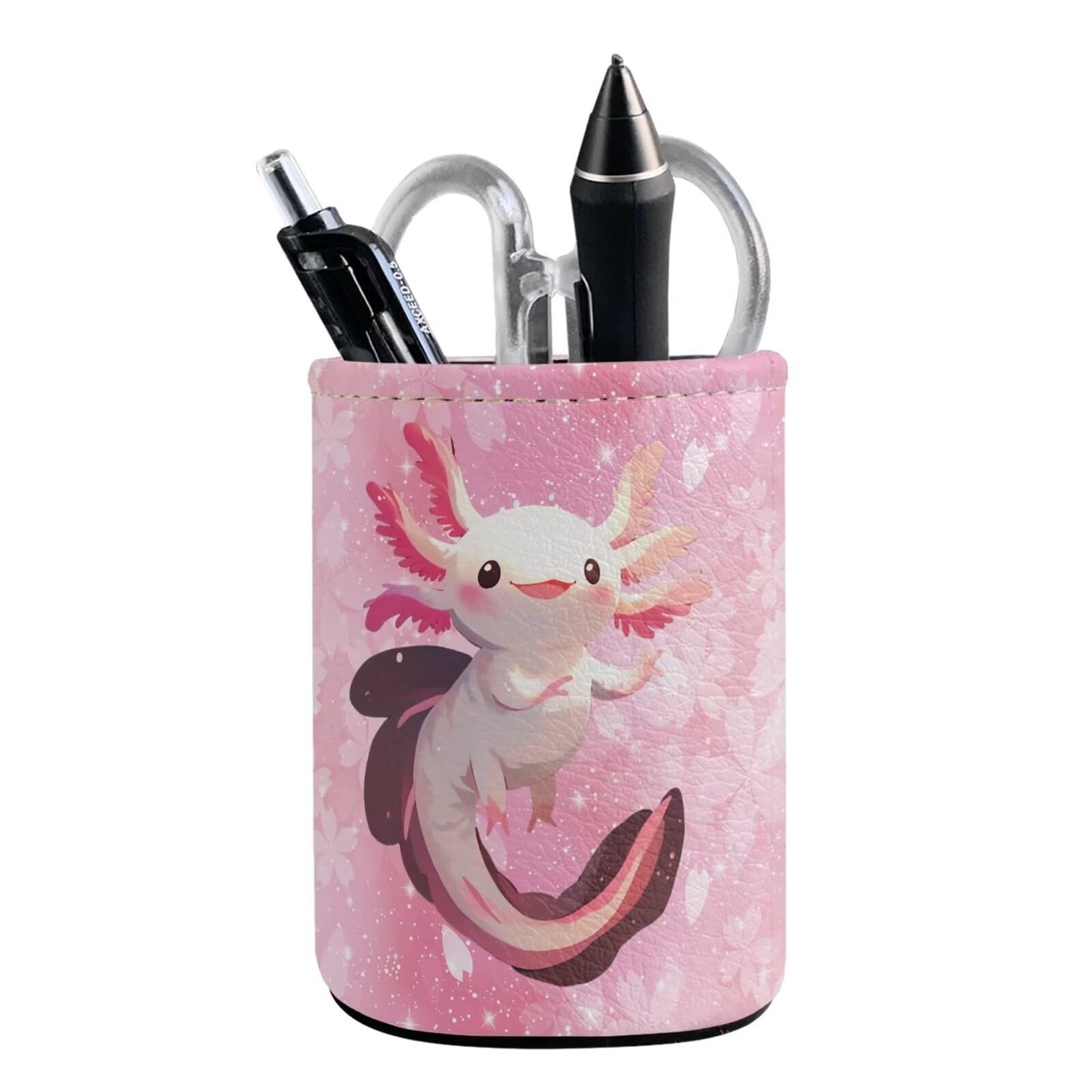 BIGCARJOB Cute Axolotl Pen Holder Pencil Organizer Pencil Cup Desk Decor Pencil Holder for Desk