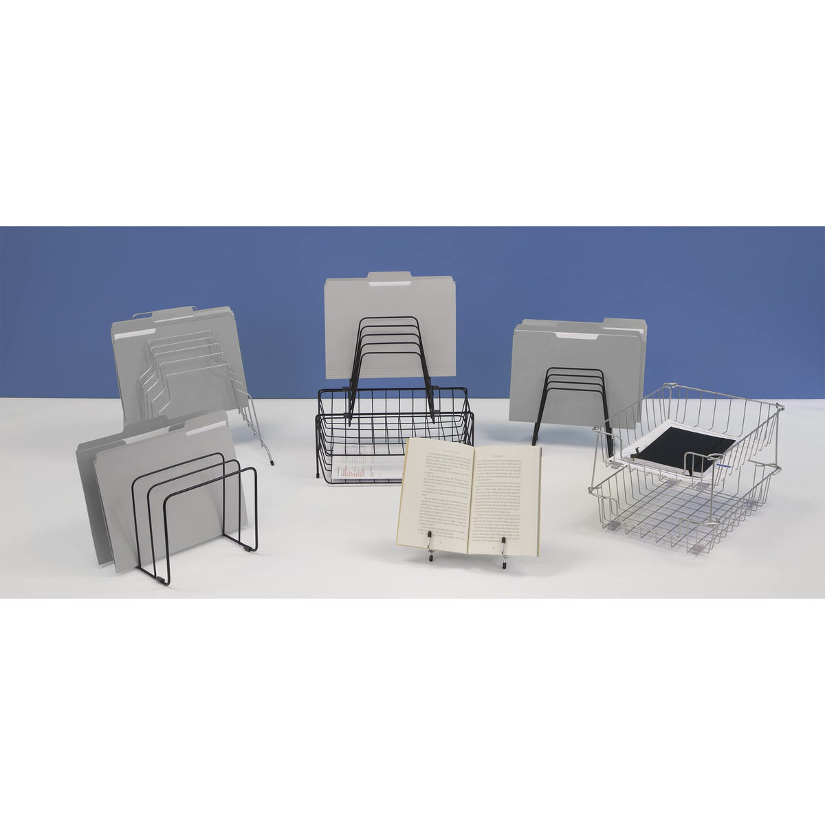 Fellowes Wire Step File Organizer, 8 Tier, Black (72614)