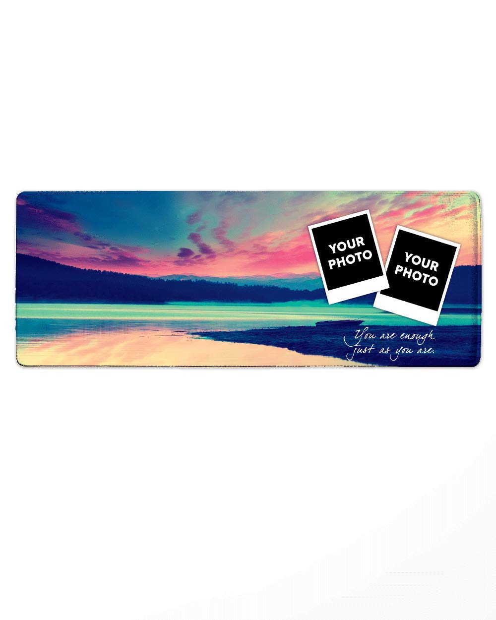 COLORCOMMALL Personalized Mouse Pad – Gaming 11.8 x 31.5 inch Non-Slip Large Size Rubber Base
