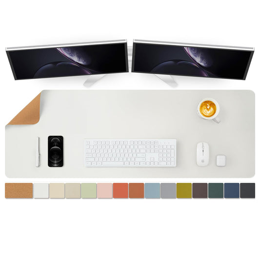 Large Cork Desk Mat - 47.2"x 17" Desk Pad for Office and Home - Ideal for Large Mouse Pad and Desk