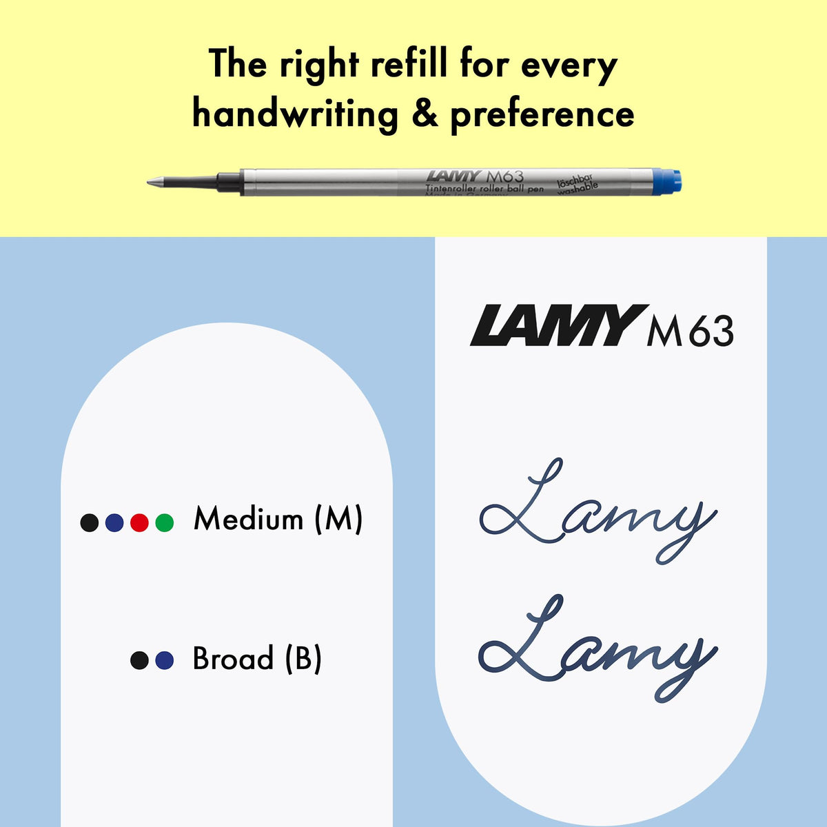 Lamy safari blue - Rollerball Pen with ergonomic grip & line width M - for pleasant long writing