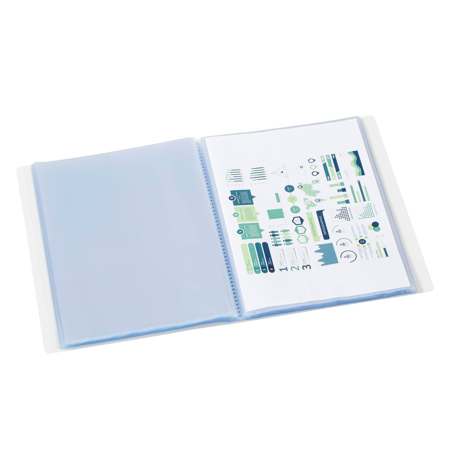 Viquel - A4 200 Views - Customisable Document Holder - 100 Smooth Quality Pockets - Colourless