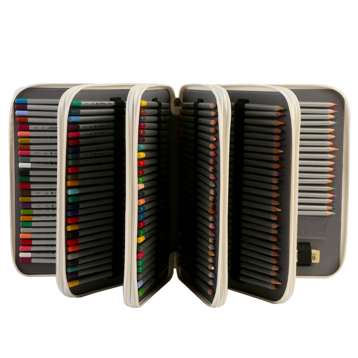 Lbxgap 250 Slots Colored Pencil Case Organizer, 5 Layer Bag