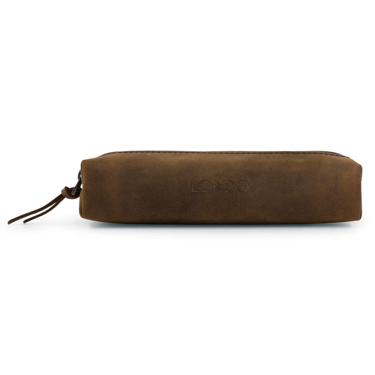 Londo Genuine Leather Zipper Pen, Pencil & Cosmetic Case