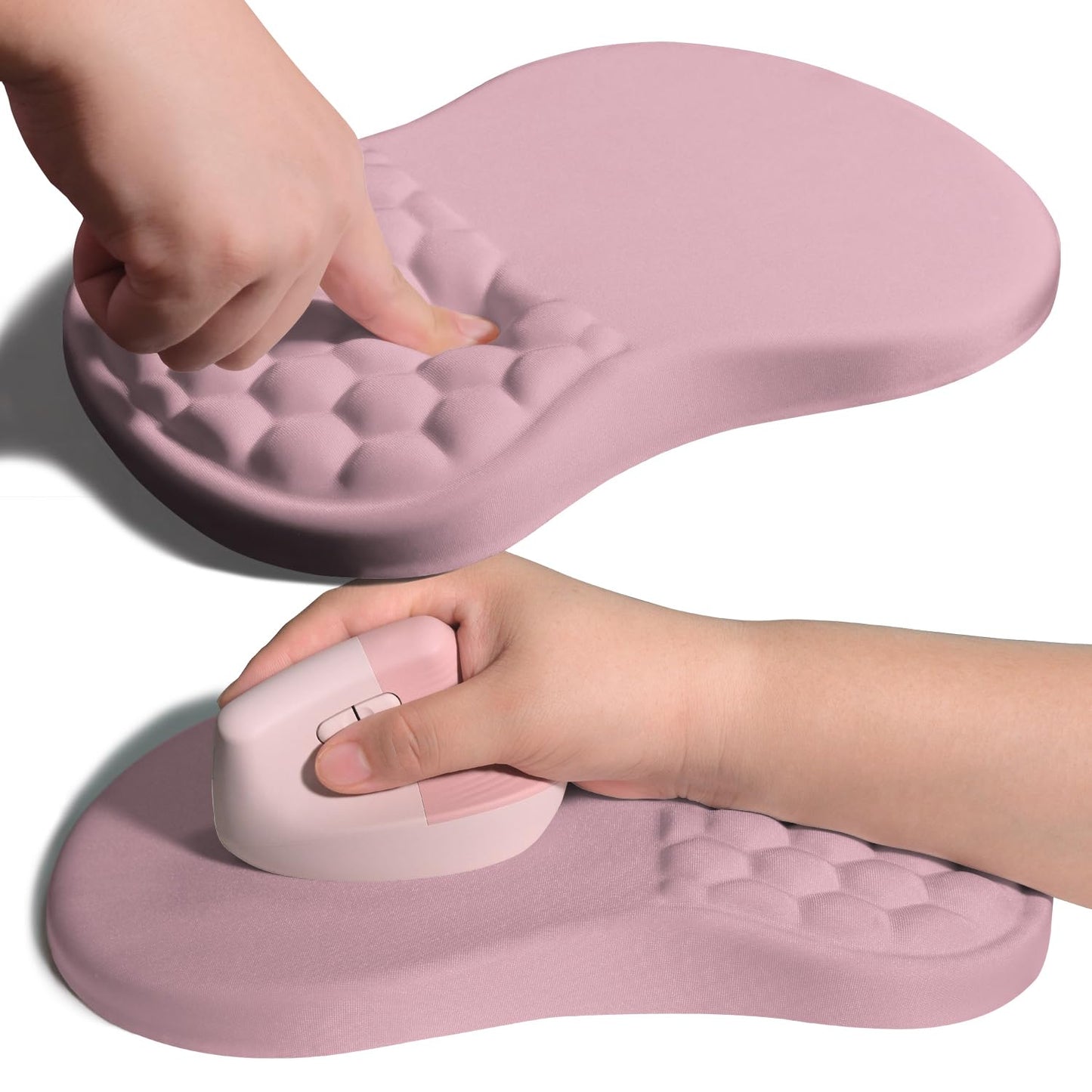 Armanza Ergonomic Joint Wrist Support Mouse Pad with Memory Foam Cushion Massage Bump, Carpal