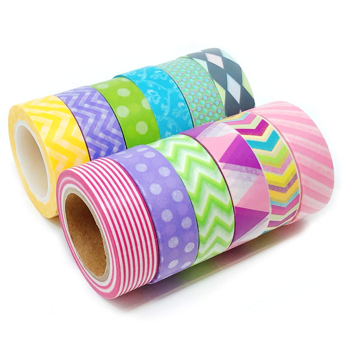 allydrew Washi Tapes Decorative Masking Tapes, Set of 12, ADSET13