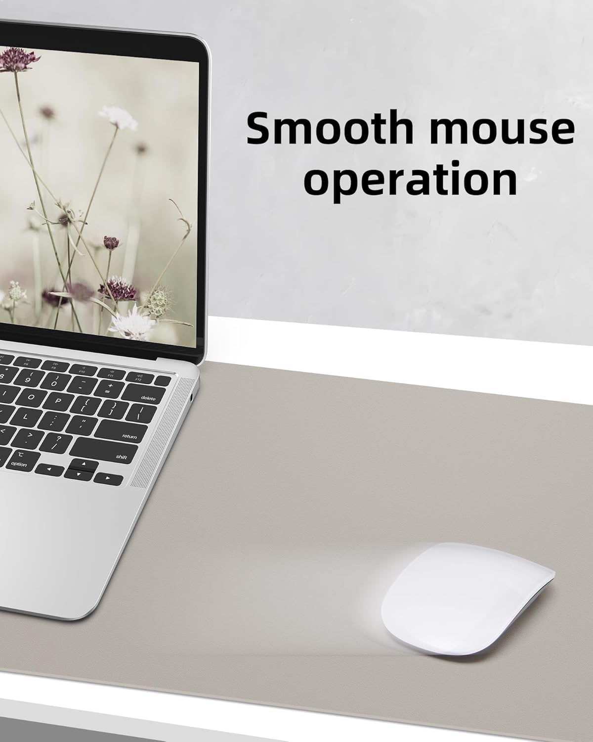 Leather Desk Pad Protector, Large Office Mat & Mouse Pad, Non-Slip Laptop Desk Blotter, Waterproof