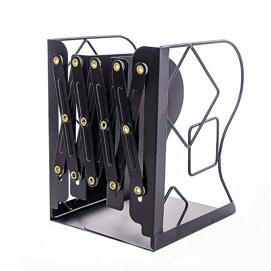 Gardesk Adjustable Bookends - Nonskid Heavy Duty Book Ends for Desk - Book Stand & Organizer
