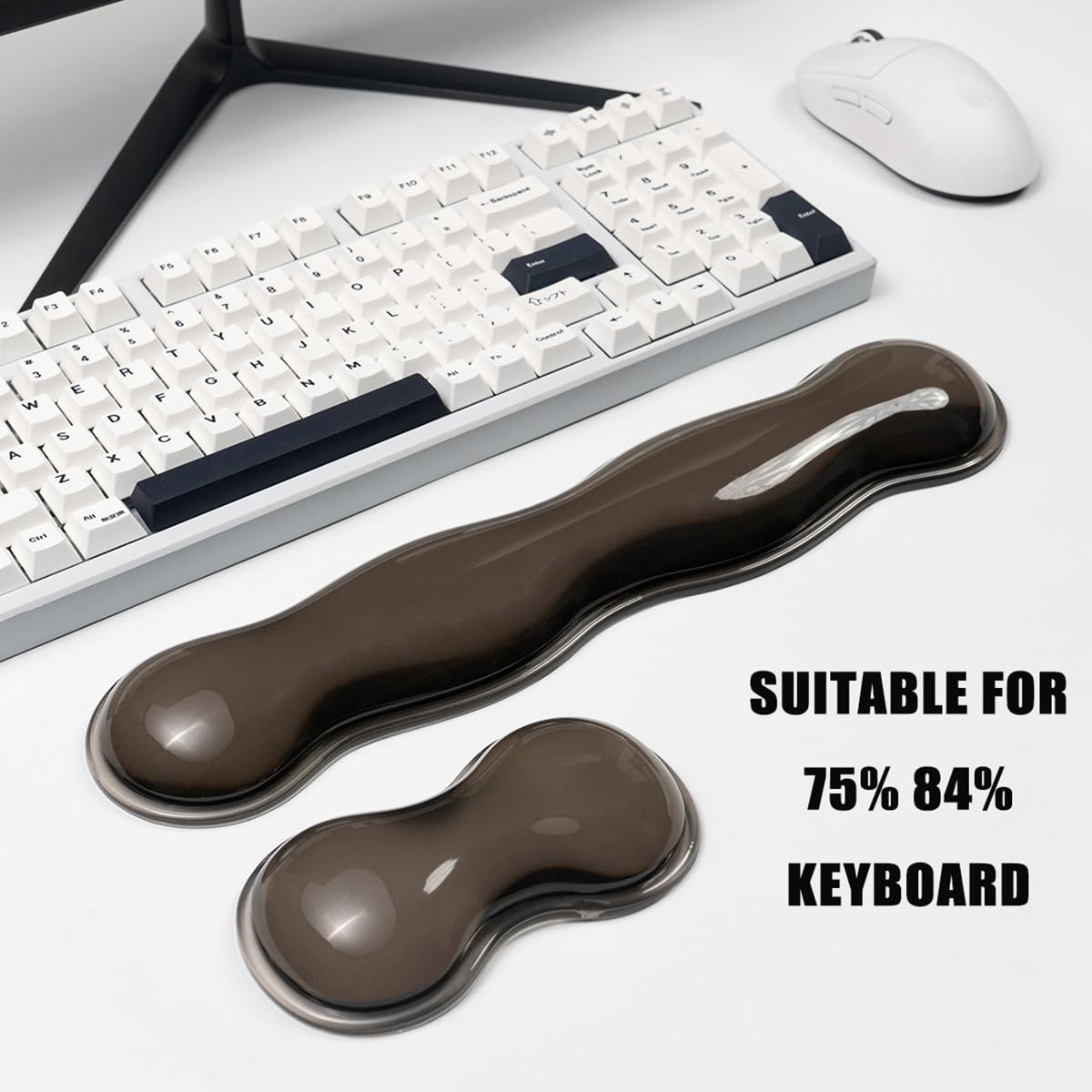 Gel Keyboard Wrist Rest, Grey Wrist Pad for Computer Keyboard