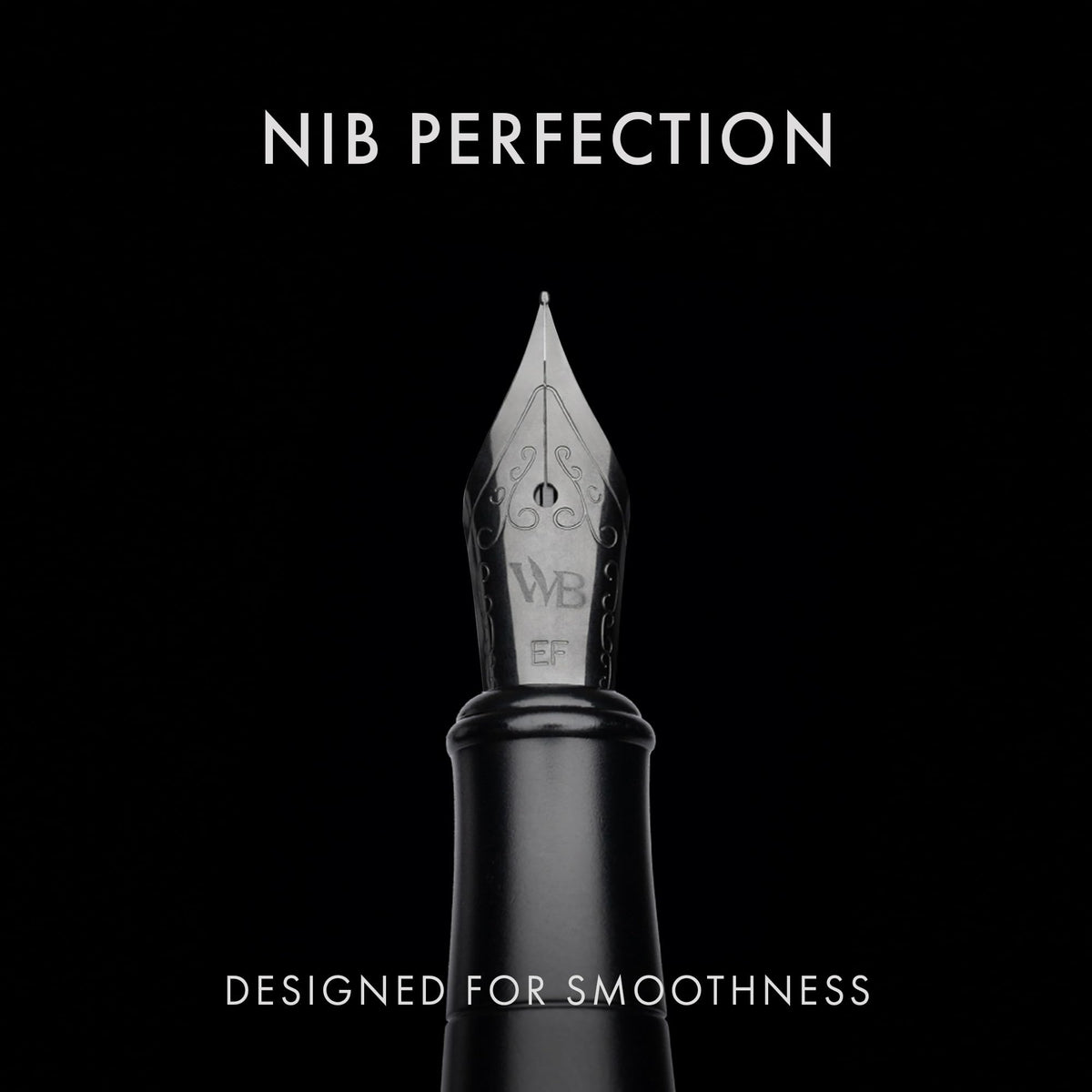 Wordsworth & Black Fountain Pen Set for Writing, Extra Fine Nib, All Black